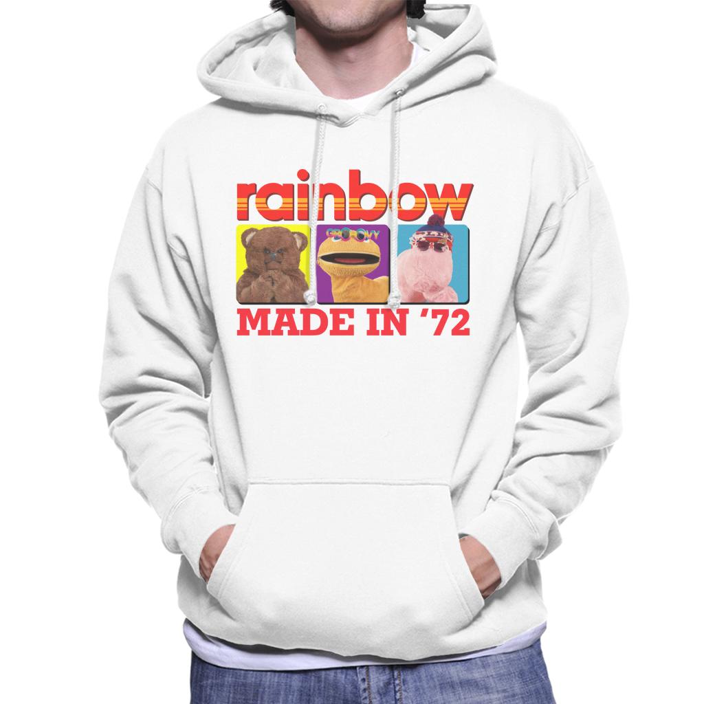 Rainbow Made In 1972 Men's Hooded Sweatshirt-ALL + EVERY