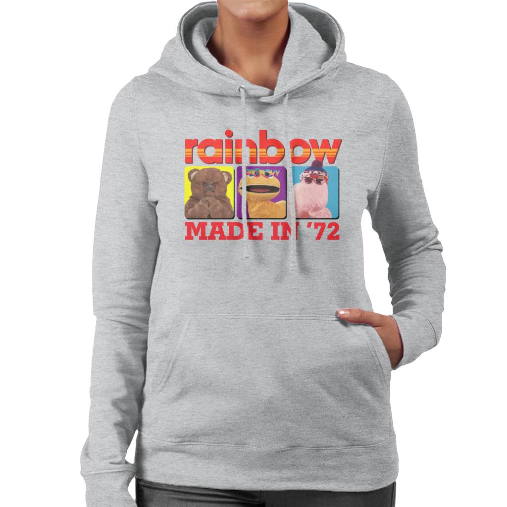 Rainbow Made In 1972 Women's Hooded Sweatshirt-ALL + EVERY