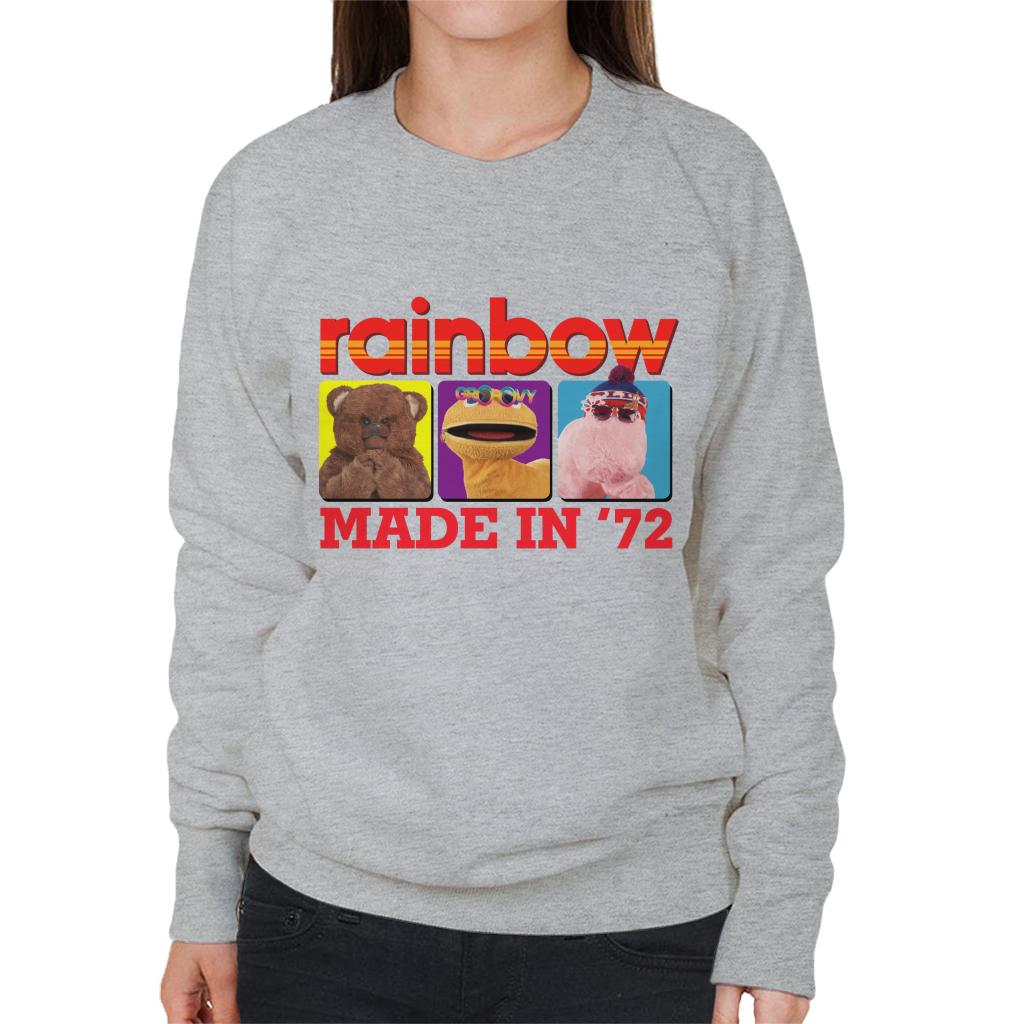 Rainbow Made In 1972 Women's Sweatshirt-ALL + EVERY