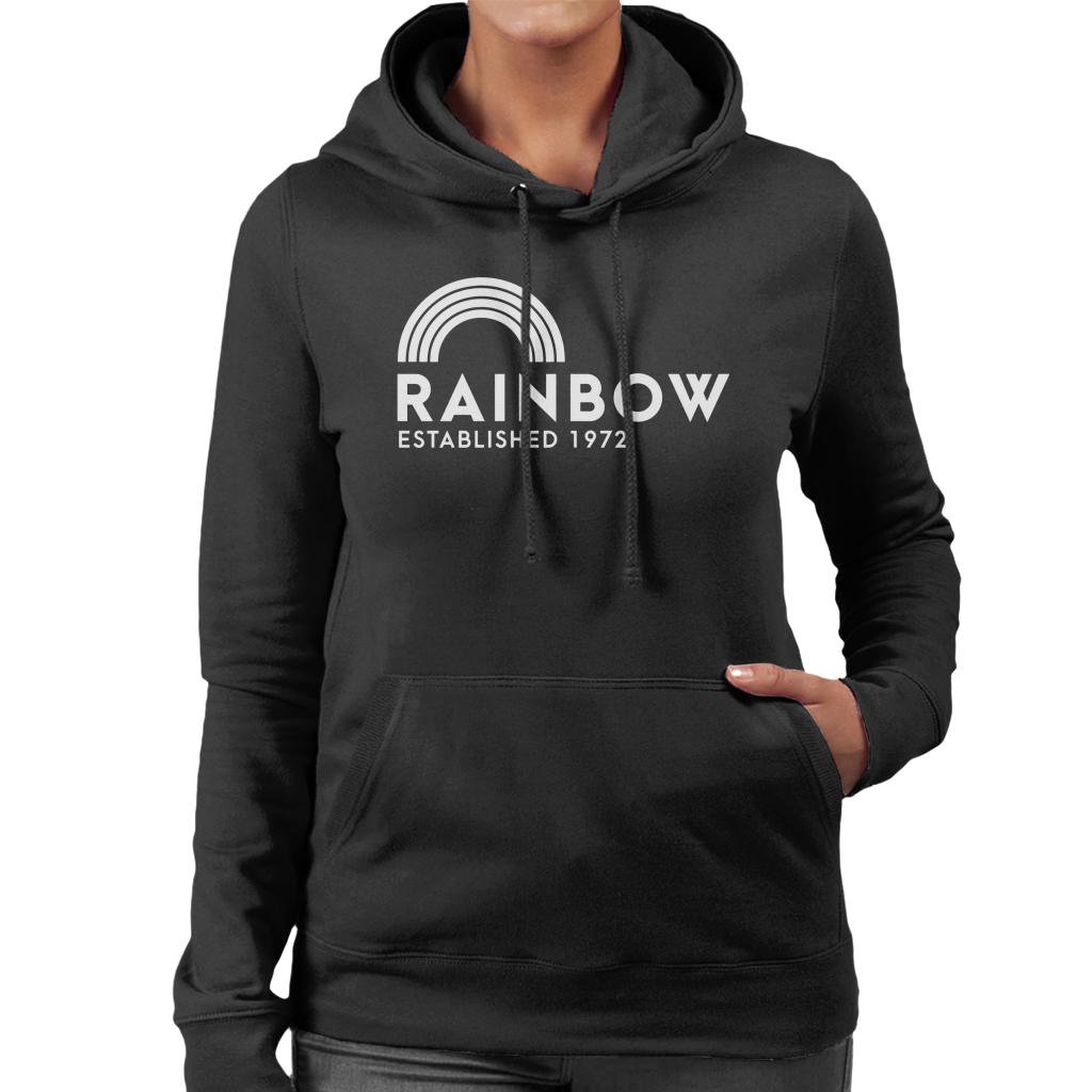 Rainbow Est 1972 Logo Women's Hooded Sweatshirt-ALL + EVERY