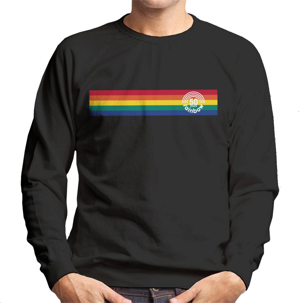 Rainbow 1972 50 Years Anniversary Banner Men's Sweatshirt-ALL + EVERY