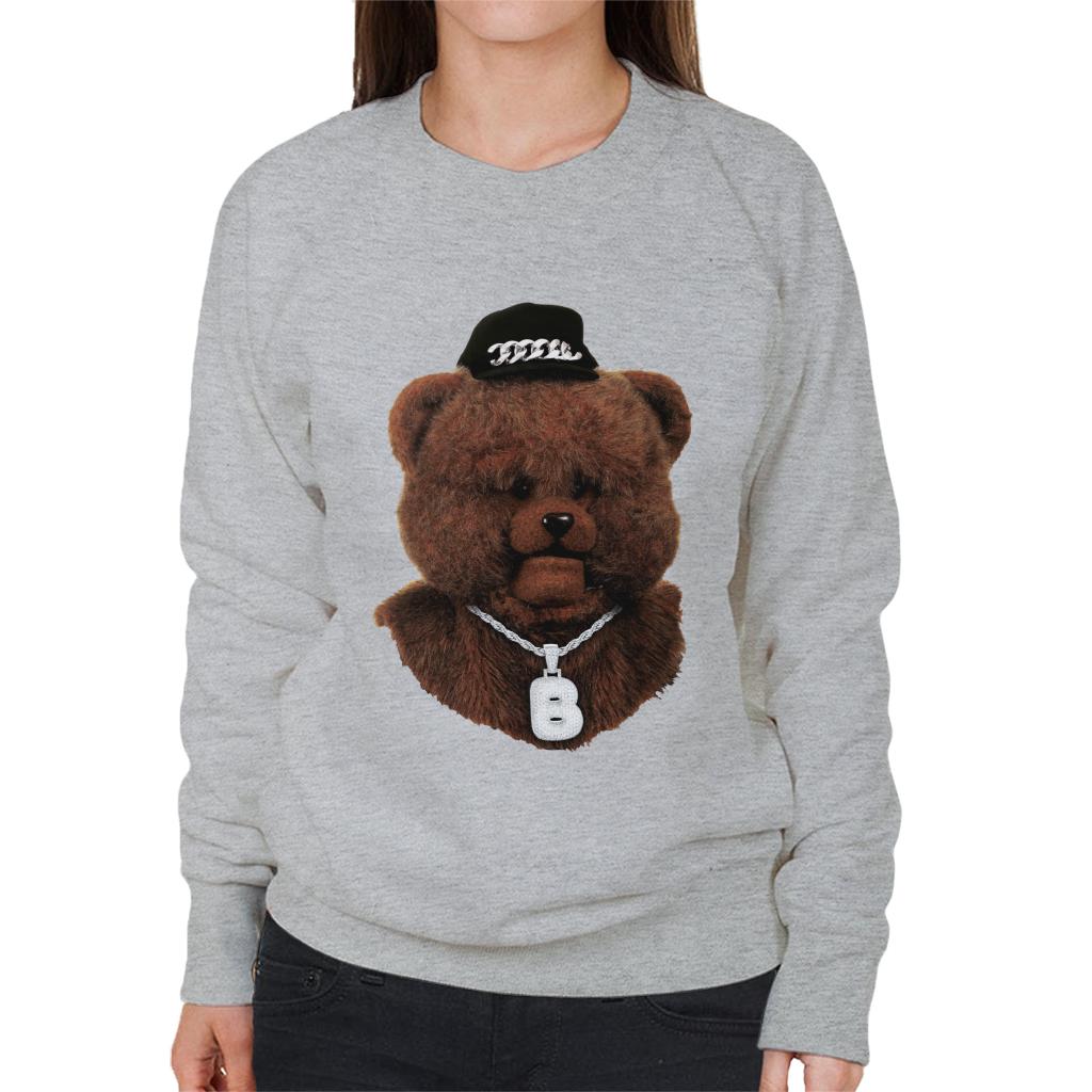 Rainbow 1972 Bungle The Bear Wearing Bling Women's Sweatshirt-ALL + EVERY