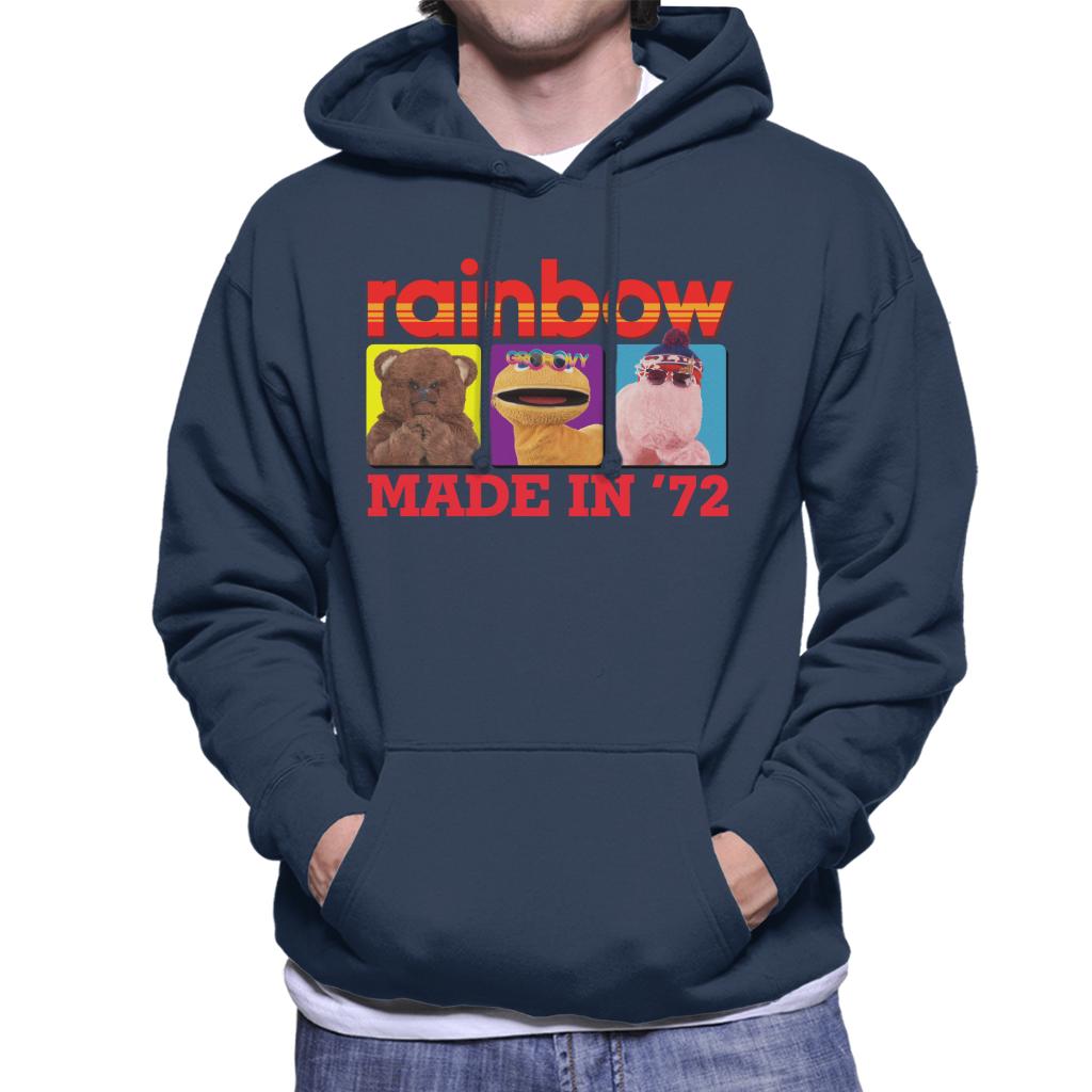 Rainbow Made In 1972 Bungle Zippy And George Men's Hooded Sweatshirt-ALL + EVERY