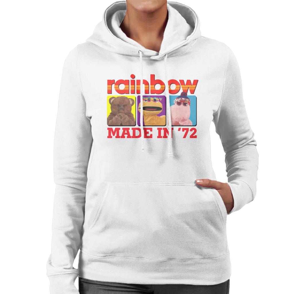 Rainbow Made In 1972 Bungle Zippy And George Women's Hooded Sweatshirt-ALL + EVERY