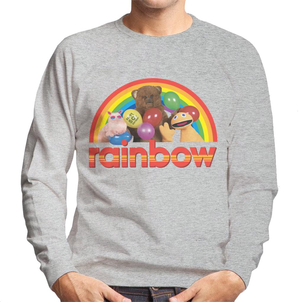 Rainbow 1972 50th Anniversary Balloons Men's Sweatshirt-ALL + EVERY