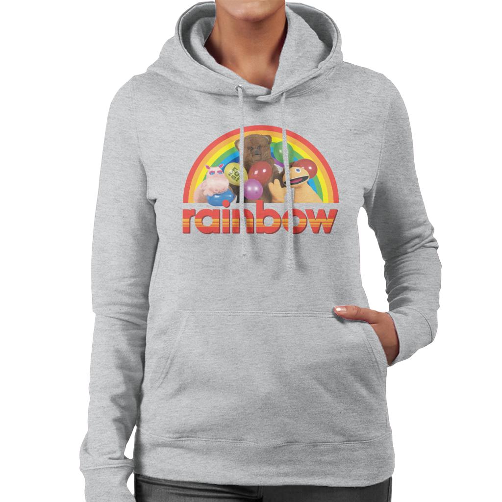 Rainbow 1972 50th Anniversary Balloons Women's Hooded Sweatshirt-ALL + EVERY