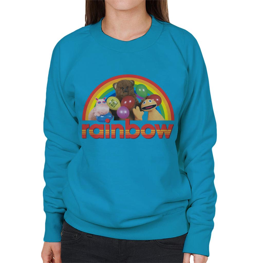 Rainbow 1972 50th Anniversary Balloons Women's Sweatshirt-ALL + EVERY