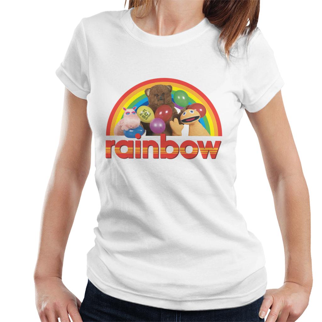 Rainbow 1972 50th Anniversary Balloons Women's T-Shirt-ALL + EVERY