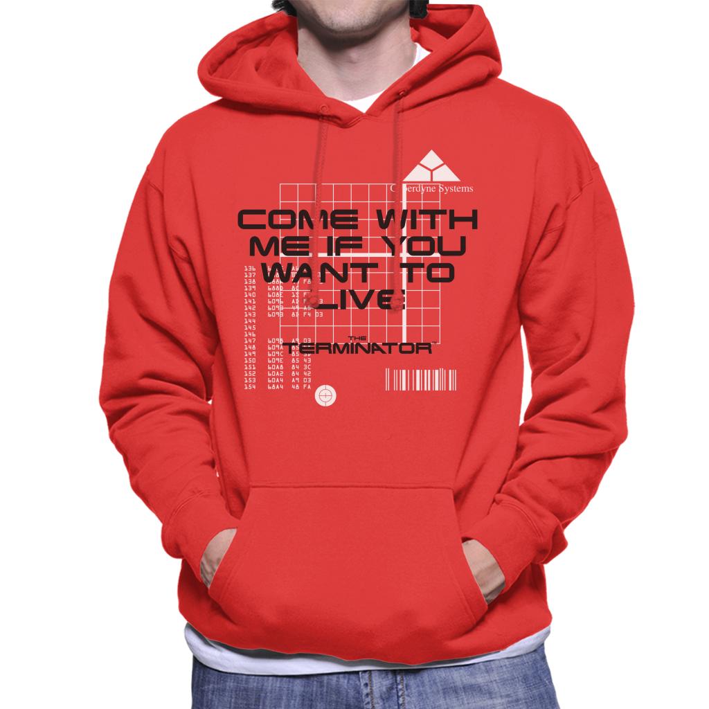 Terminator Come With Me If You Want To Live Men's Hooded Sweatshirt-ALL + EVERY