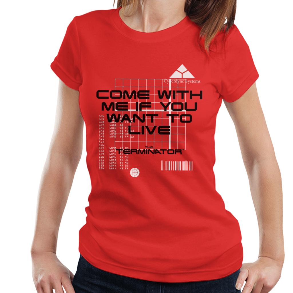 Terminator Come With Me If You Want To Live Women's T-Shirt-ALL + EVERY