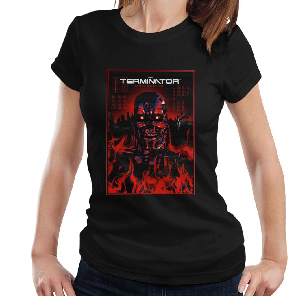 Terminator Your Future Is In Its Hands Endoskeleton Women's T-Shirt-ALL + EVERY