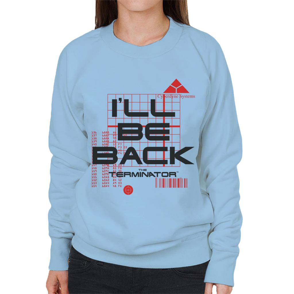 Terminator I'll Be Back Women's Sweatshirt-ALL + EVERY