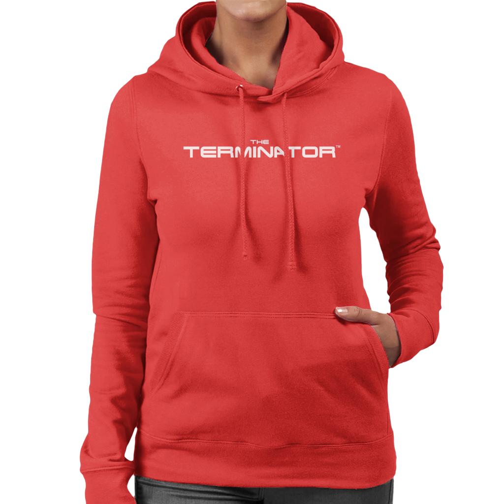 Terminator Cinematic Logo Women's Hooded Sweatshirt-ALL + EVERY