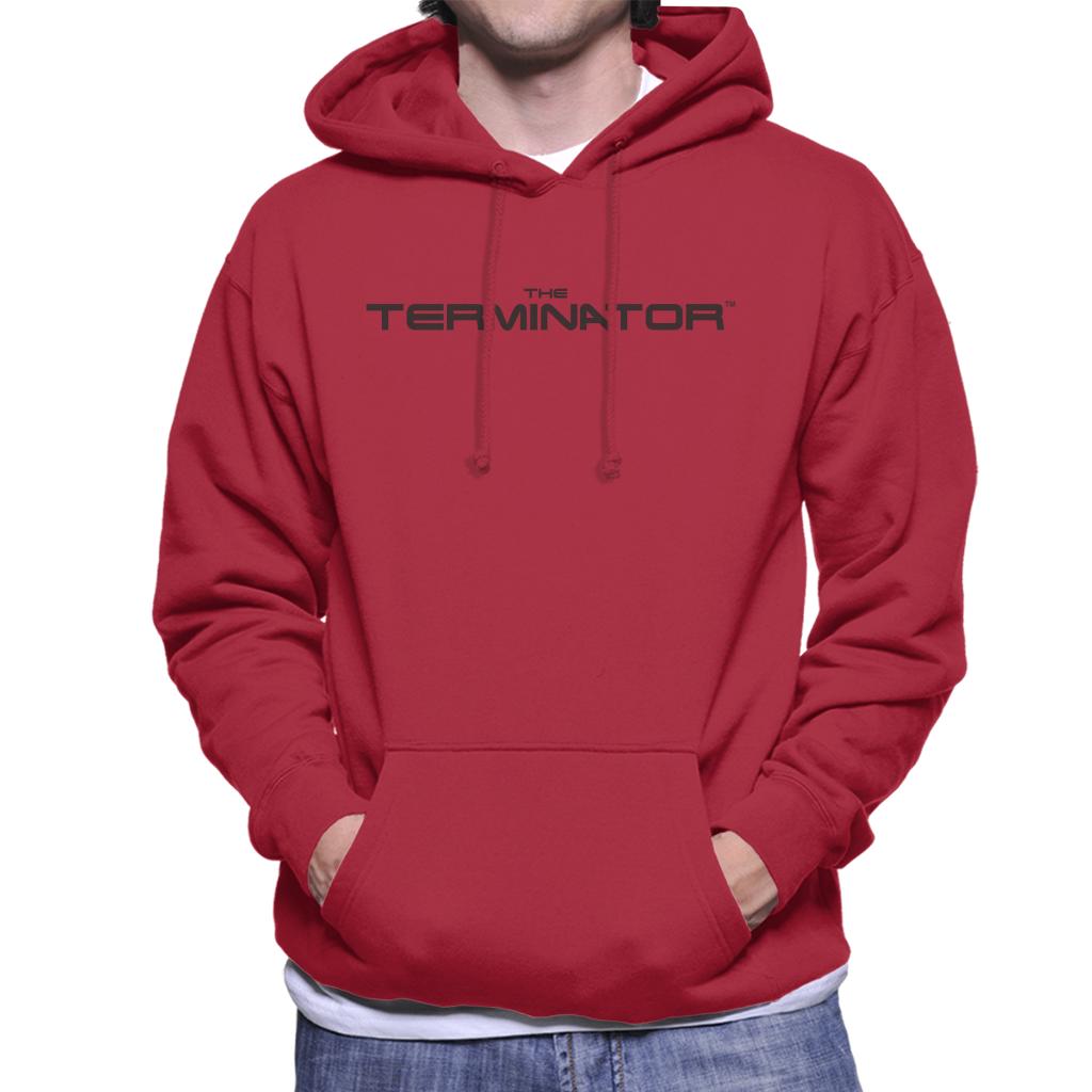 Terminator Black Cinematic Logo Men's Hooded Sweatshirt-ALL + EVERY