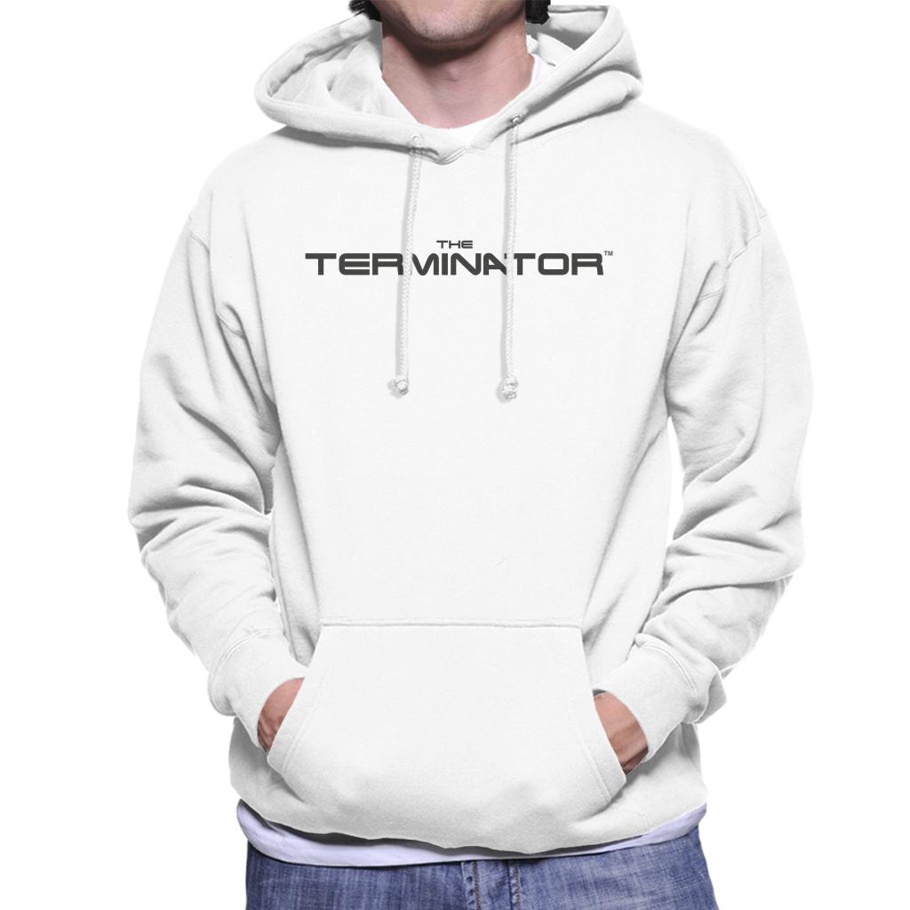 Terminator Black Cinematic Logo Men's Hooded Sweatshirt-ALL + EVERY