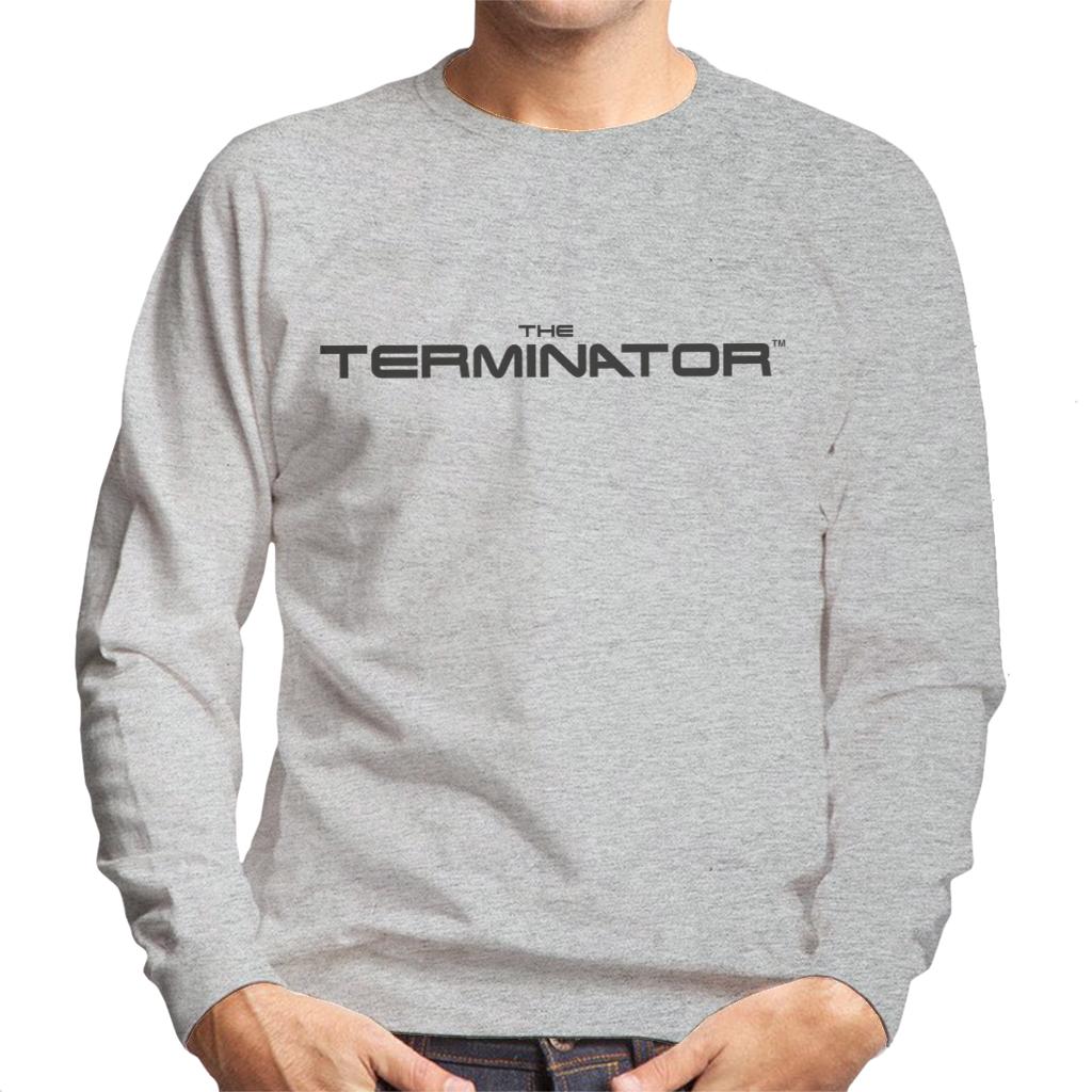 Terminator Black Cinematic Logo Men's Sweatshirt-ALL + EVERY