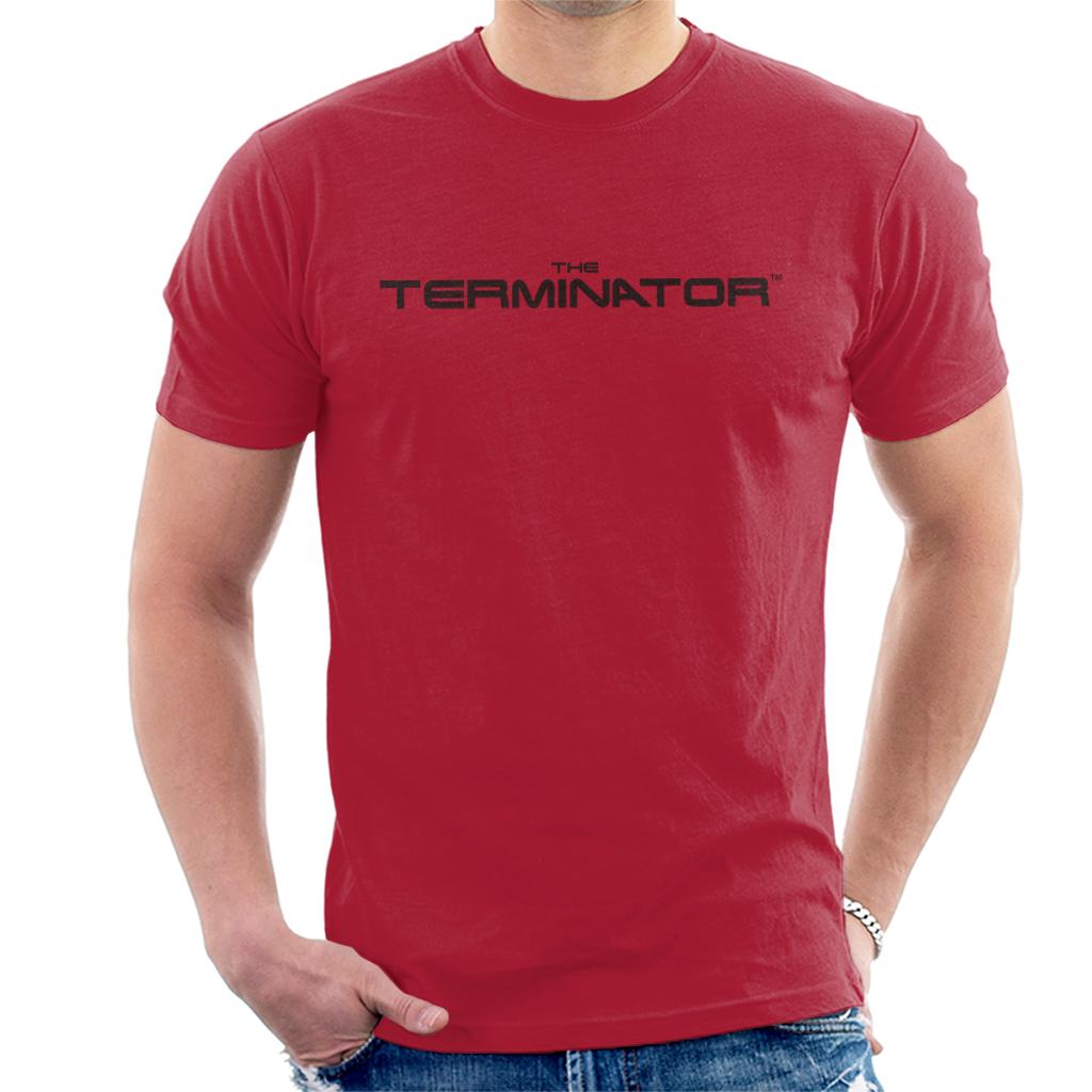 Terminator Black Cinematic Logo Men's T-Shirt-ALL + EVERY