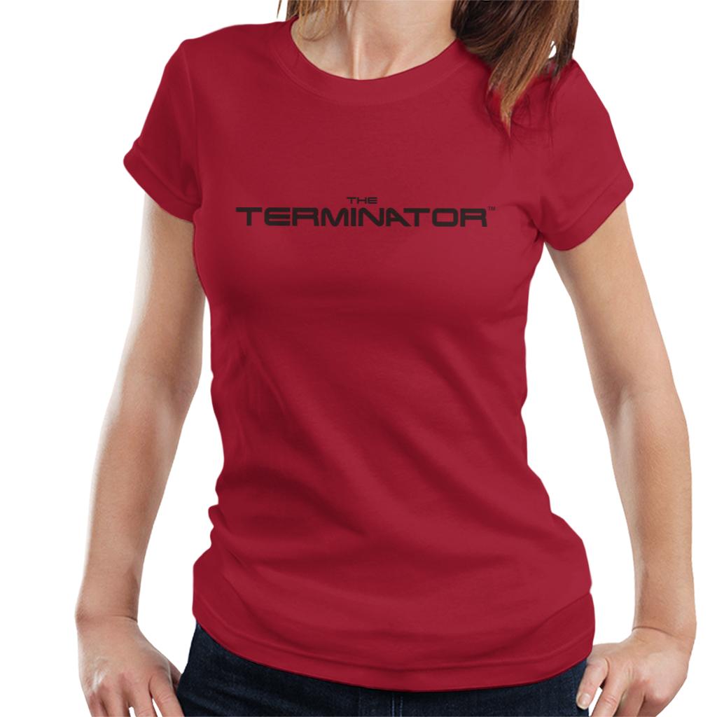 Terminator Black Cinematic Logo Women's T-Shirt-ALL + EVERY