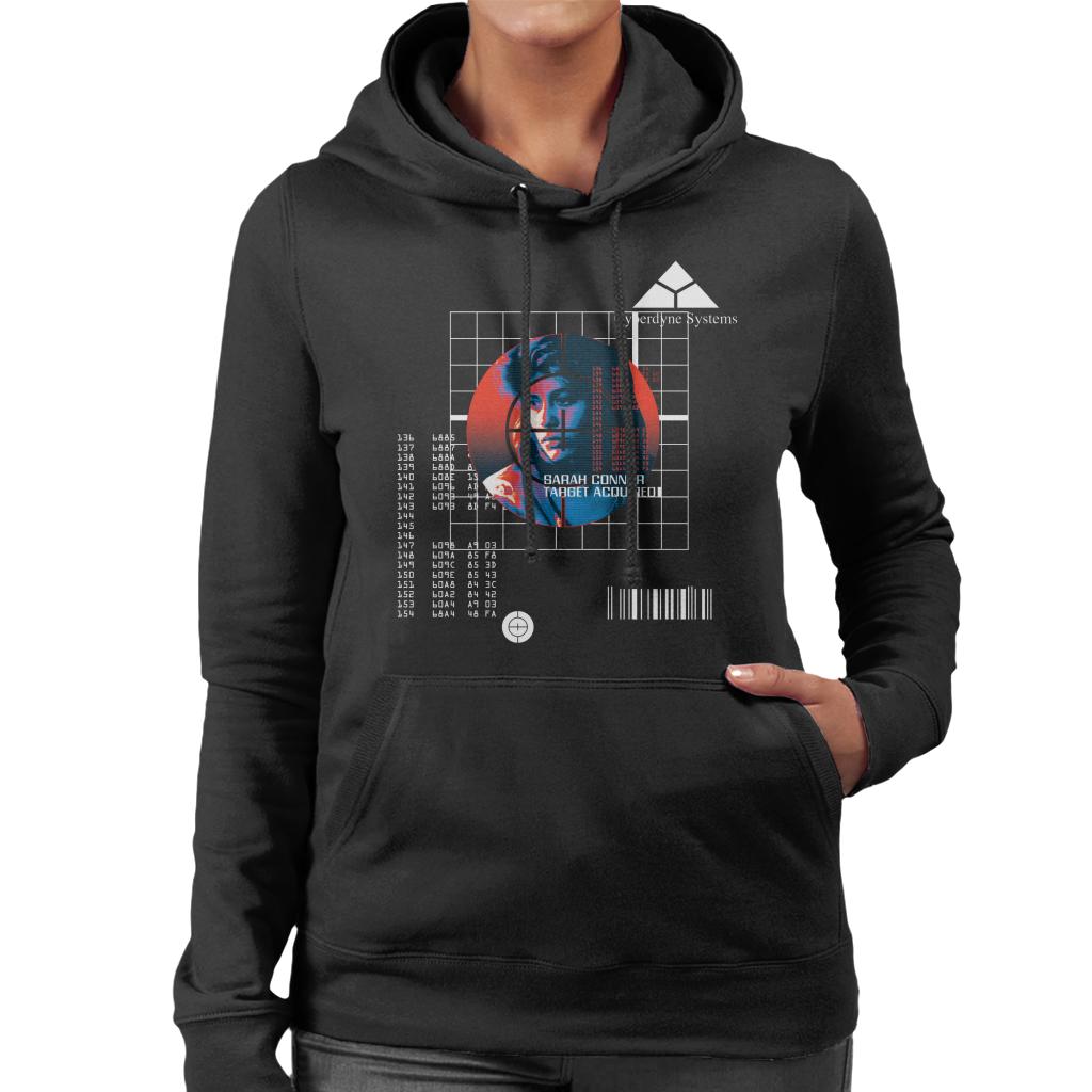 Terminator Sarah Connor Target Acquired Women's Hooded Sweatshirt-ALL + EVERY