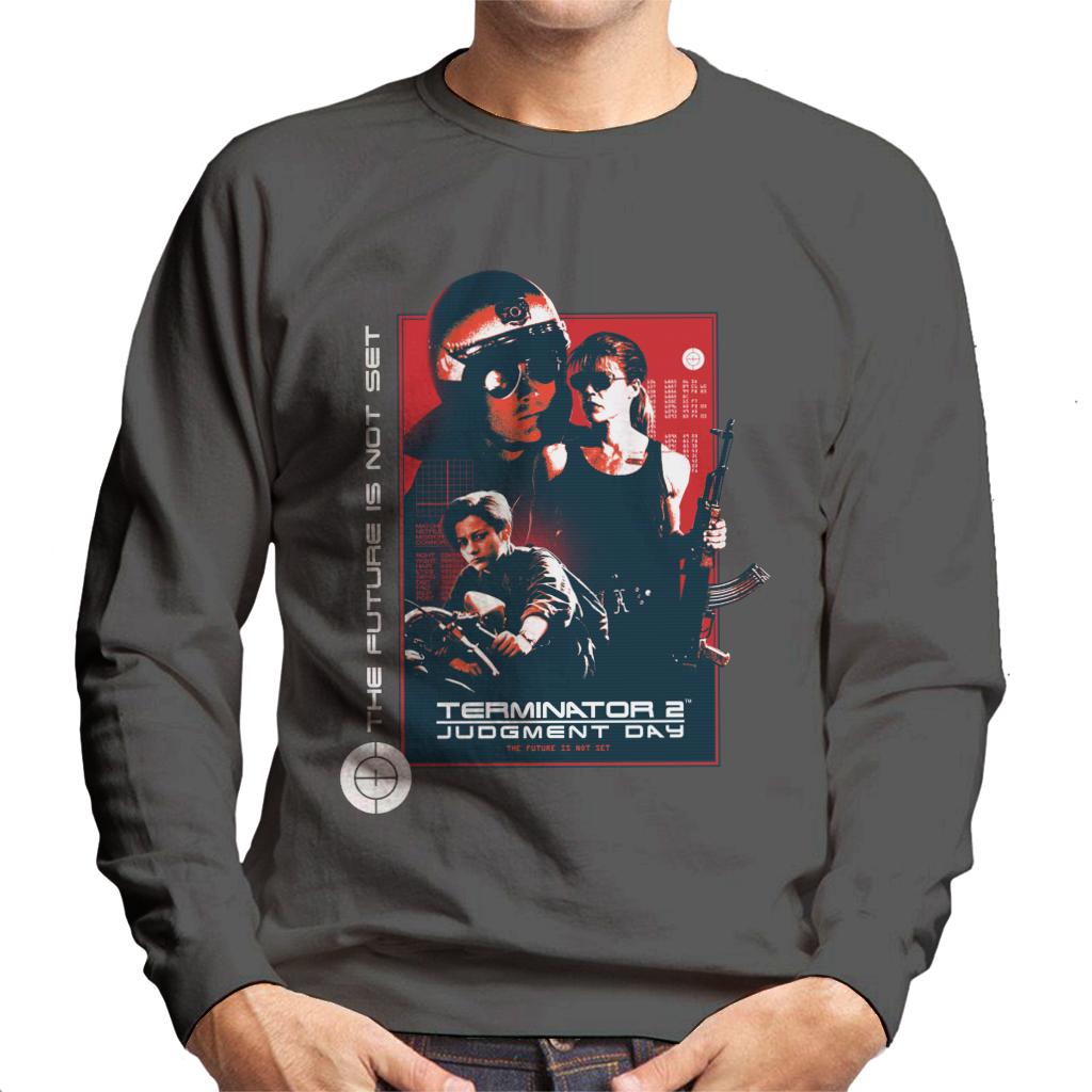 Terminator 2 Judgement Day The Future Is Not Set Men's Sweatshirt-ALL + EVERY