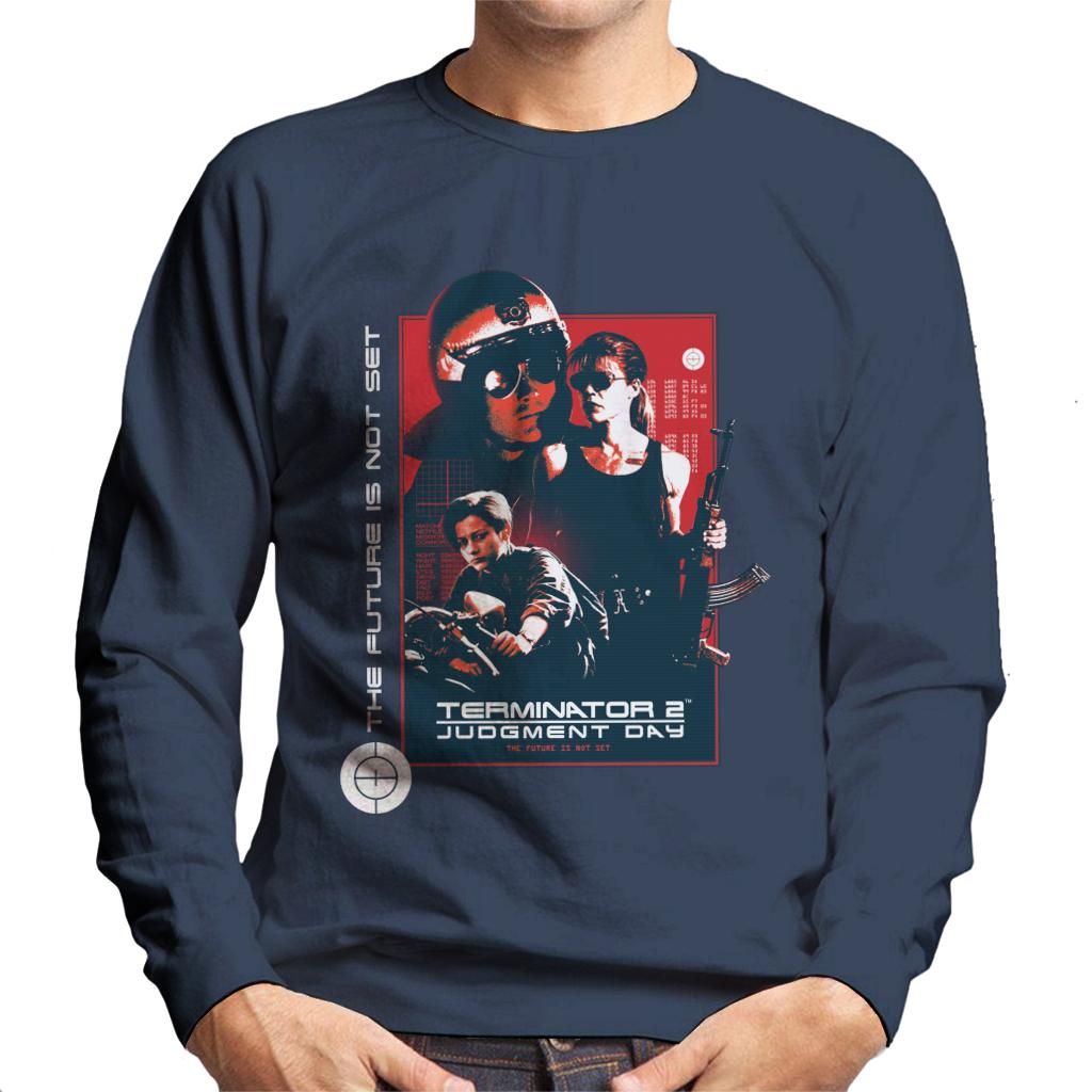 Terminator 2 Judgement Day The Future Is Not Set Men's Sweatshirt-ALL + EVERY