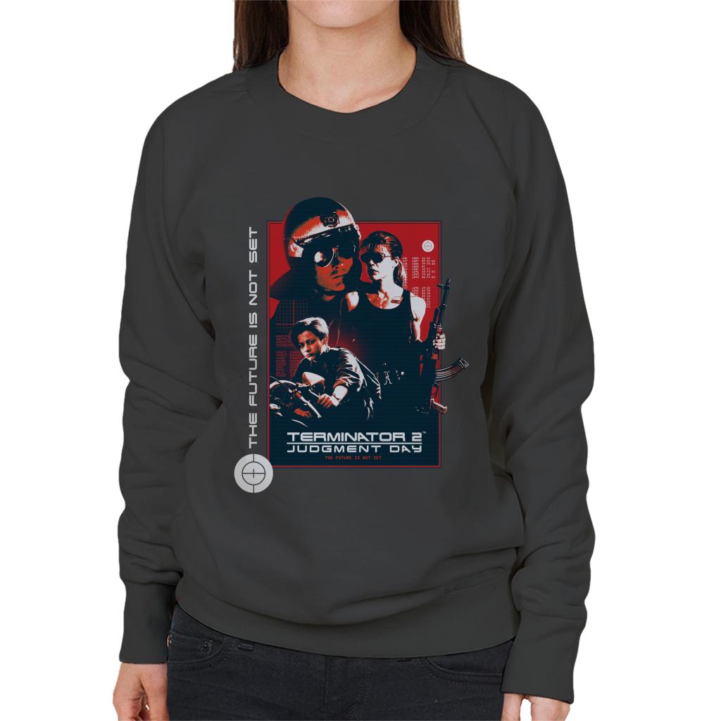 Terminator 2 Judgement Day The Future Is Not Set Women's Sweatshirt-ALL + EVERY