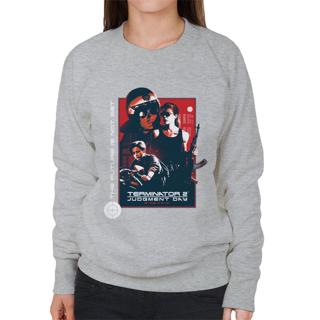 Terminator 2 Judgement Day The Future Is Not Set Women's Sweatshirt-ALL + EVERY