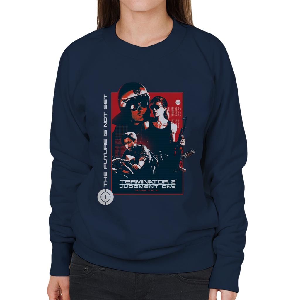 Terminator 2 Judgement Day The Future Is Not Set Women's Sweatshirt-ALL + EVERY