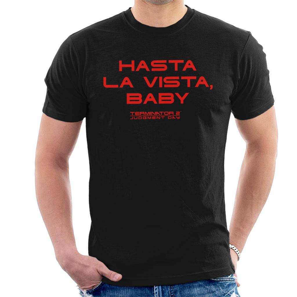 Terminator 2 Judgement Day Hasta La Vista Baby Men's T-Shirt-ALL + EVERY