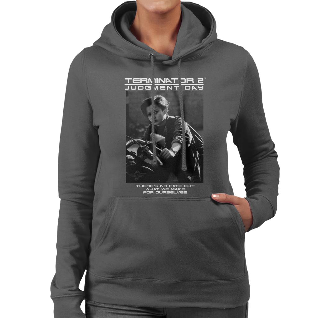 Terminator 2 Judgement Day There's No Fate Women's Hooded Sweatshirt-ALL + EVERY