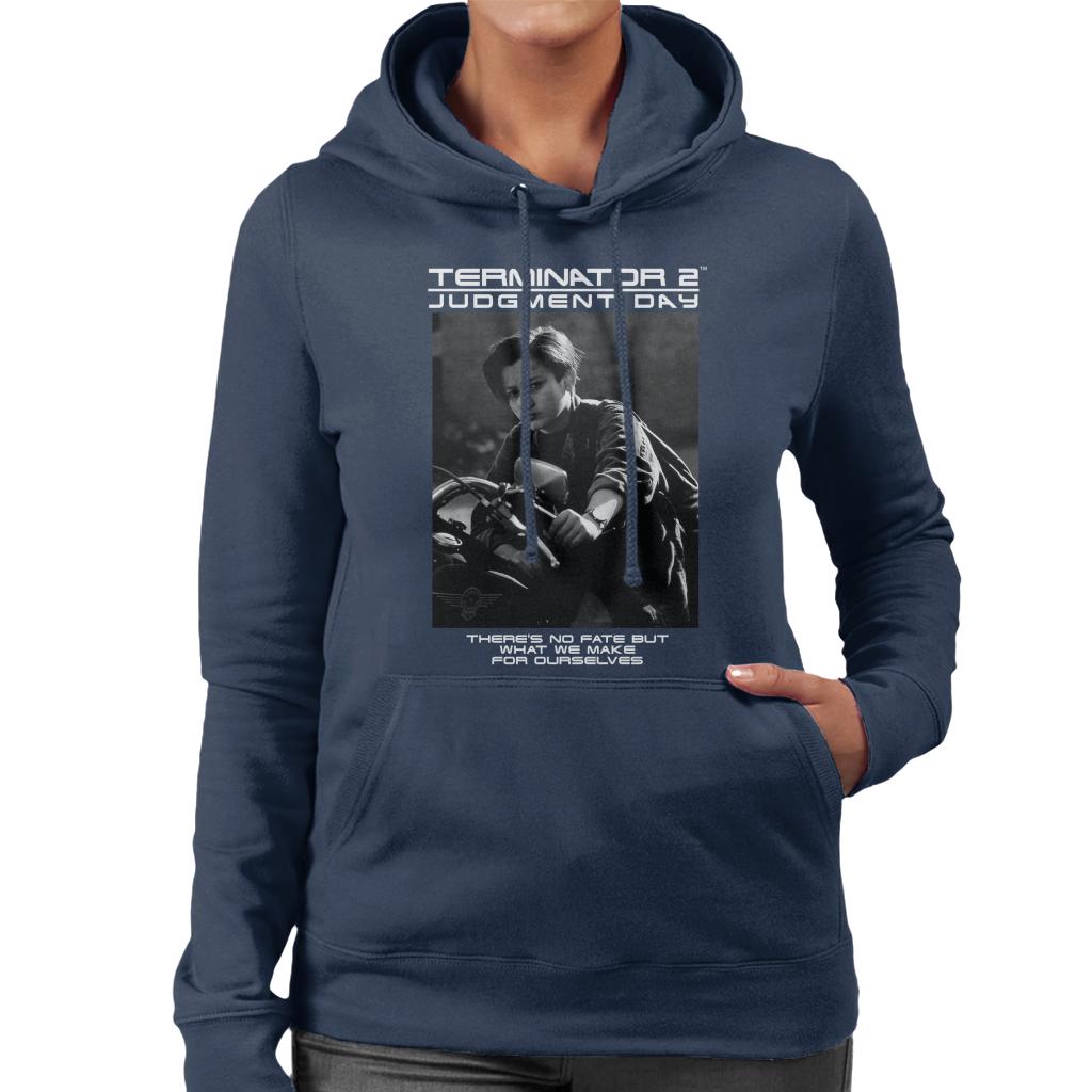 Terminator 2 Judgement Day There's No Fate Women's Hooded Sweatshirt-ALL + EVERY