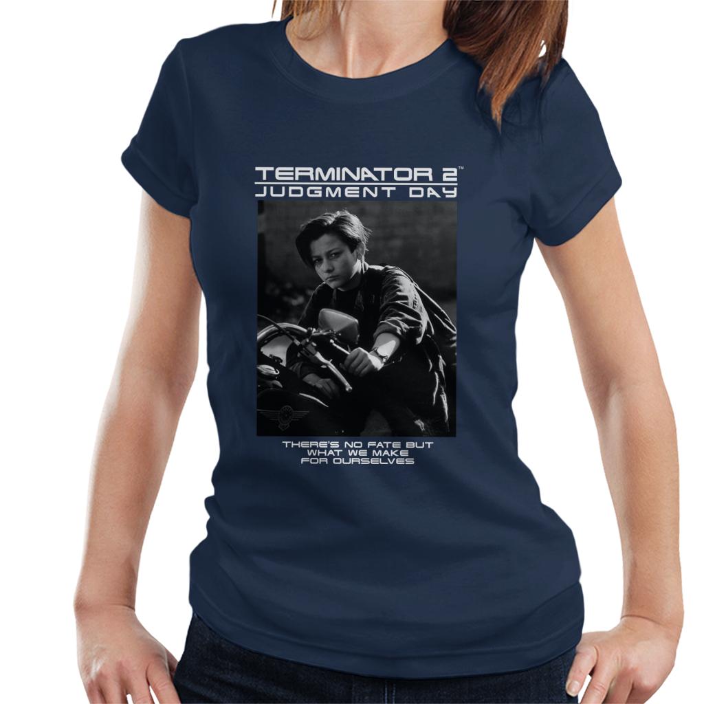 Terminator 2 Judgement Day There's No Fate Women's T-Shirt-ALL + EVERY