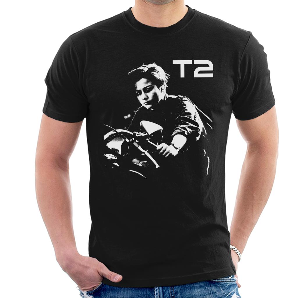 Terminator 2 Judgement Day John Connor Bike Men's T-Shirt-ALL + EVERY