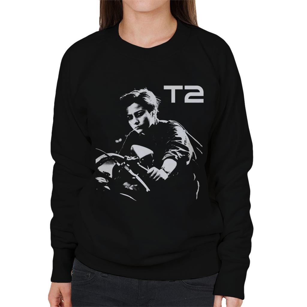 Terminator 2 Judgement Day John Connor Bike Women's Sweatshirt-ALL + EVERY