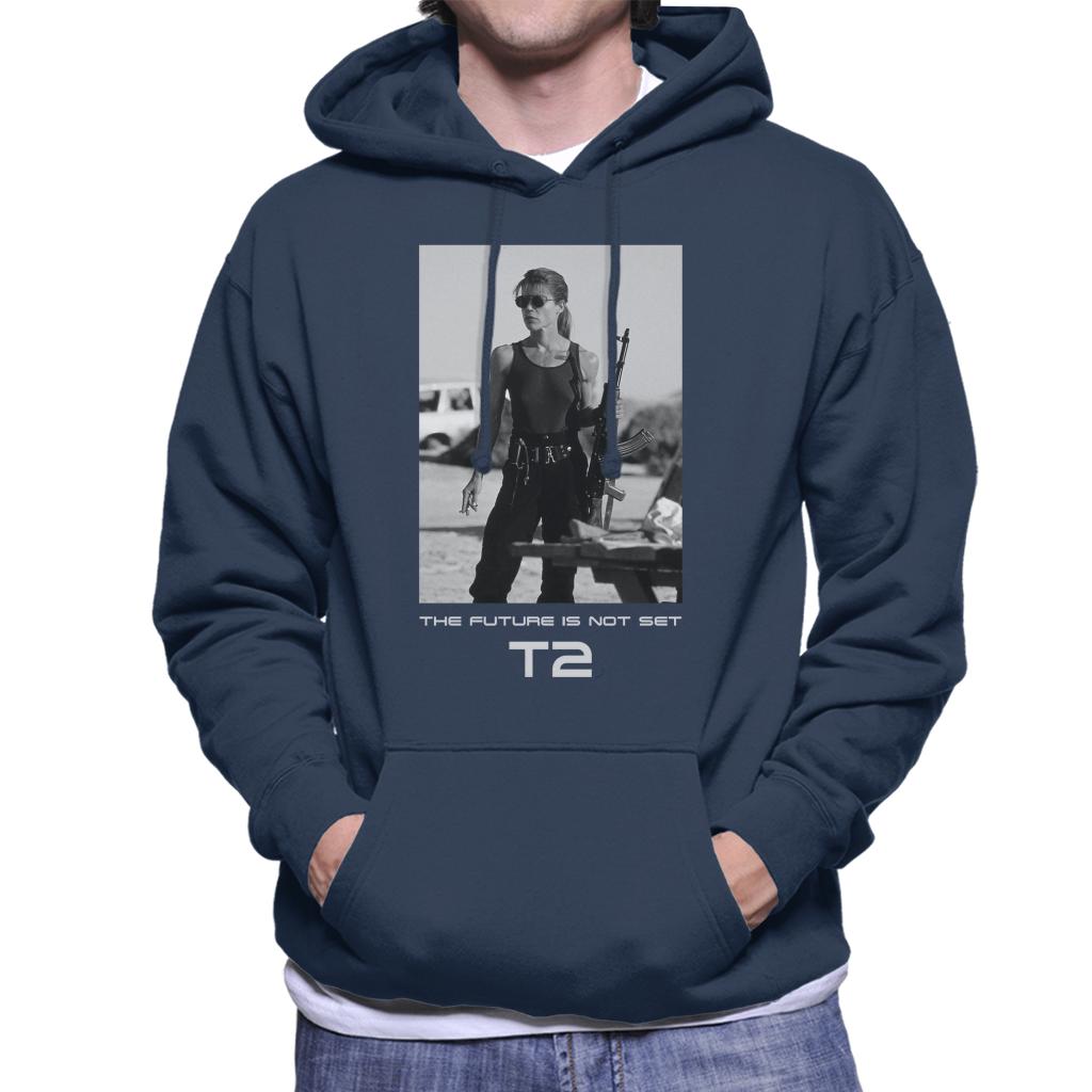 Terminator 2 Judgement Day Sarah Connor The Future Men's Hooded Sweatshirt-ALL + EVERY