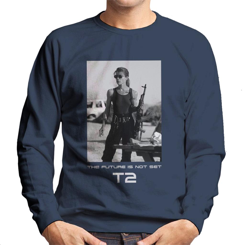 Terminator 2 Judgement Day Sarah Connor The Future Men's Sweatshirt-ALL + EVERY