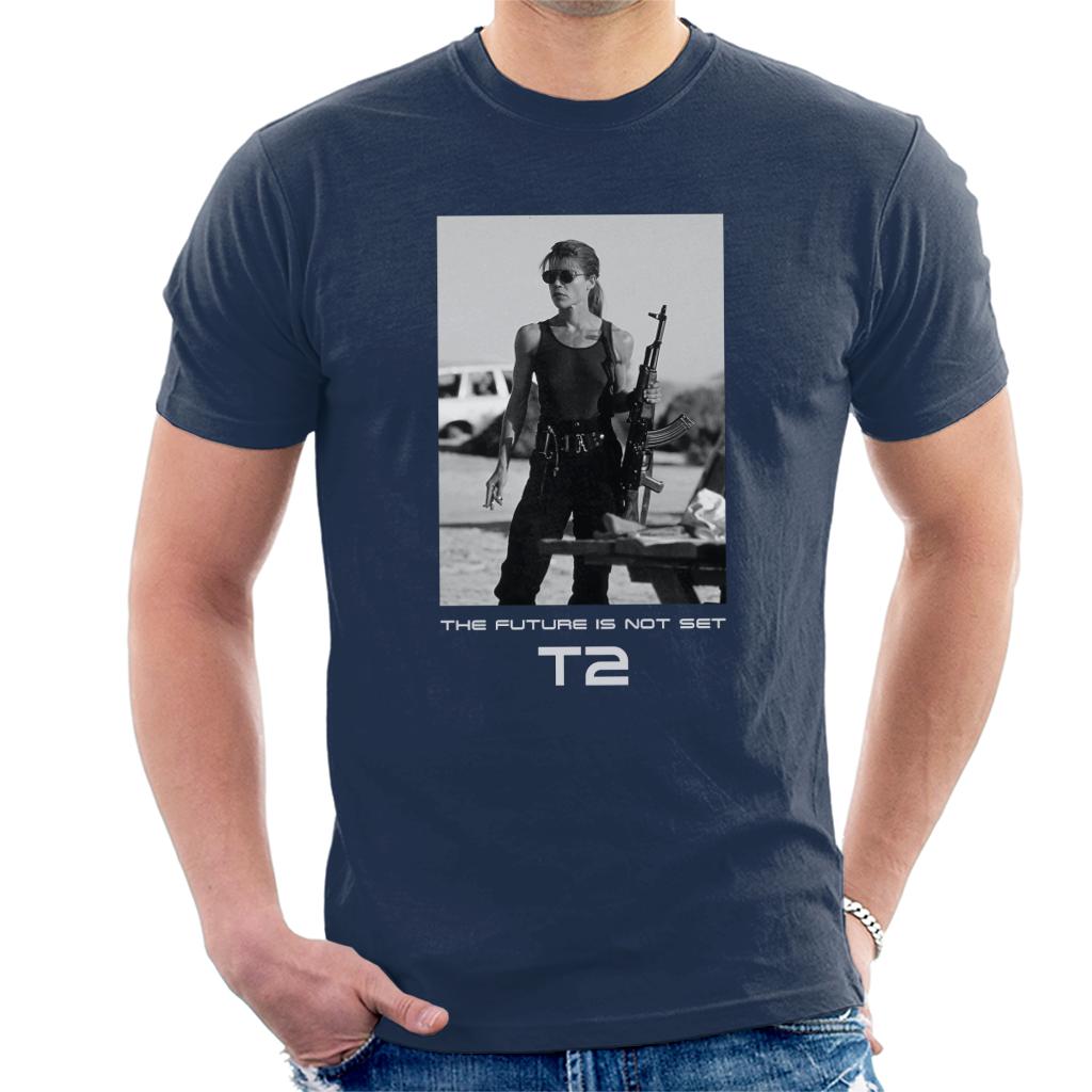 Terminator 2 Judgement Day Sarah Connor The Future Men's T-Shirt-ALL + EVERY