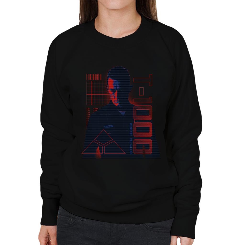 Terminator 2 Judgement Day T 1000 Women's Sweatshirt-ALL + EVERY