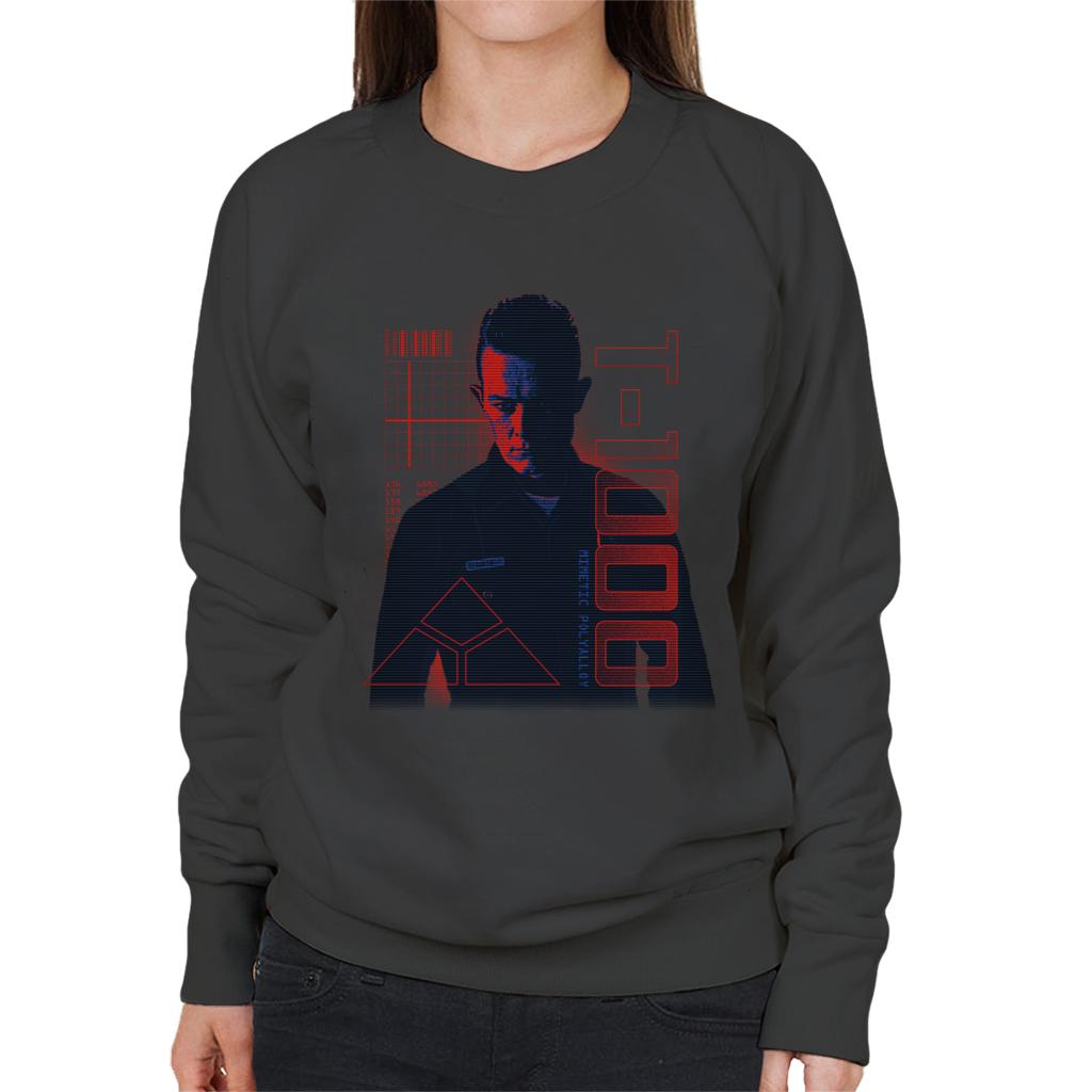 Terminator 2 Judgement Day T 1000 Women's Sweatshirt-ALL + EVERY