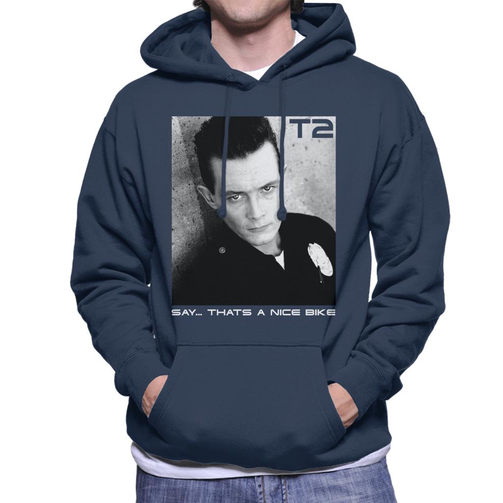 Terminator 2 Judgement Day T 1000 Say That’s A Nice Bike Men's Hooded Sweatshirt-ALL + EVERY