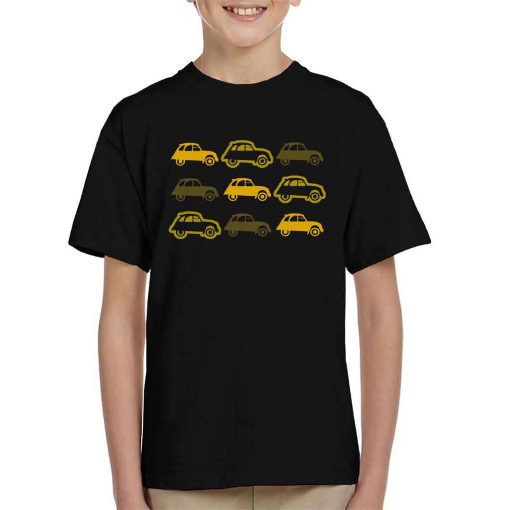 Citroën Vintage 2CV Pattern Kids T-Shirt-ALL + EVERY