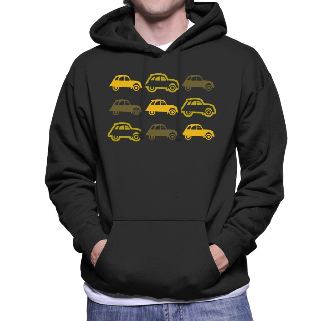 Citroën Vintage 2CV Pattern Men's Hooded Sweatshirt-ALL + EVERY