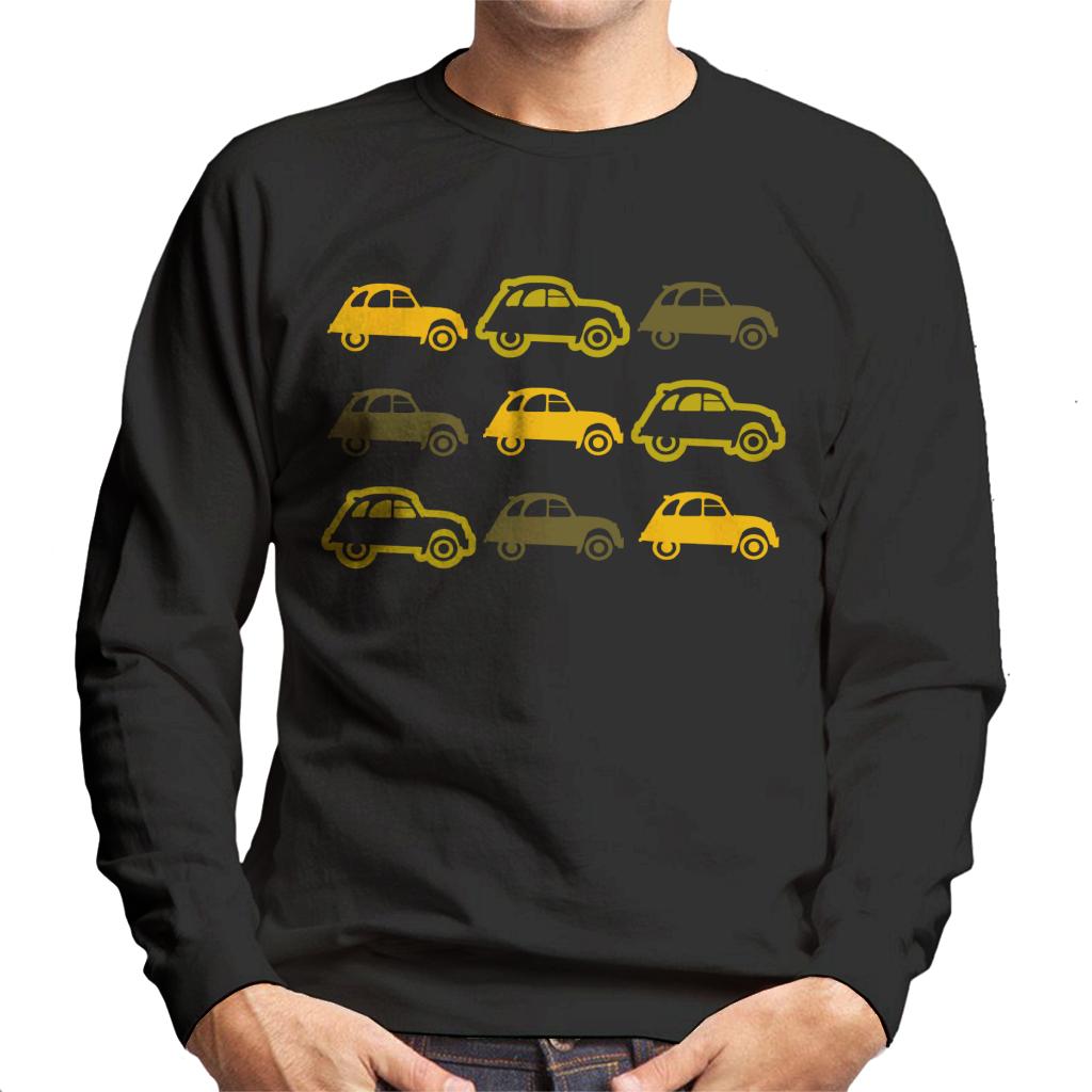 Citroën Vintage 2CV Pattern Men's Sweatshirt-ALL + EVERY