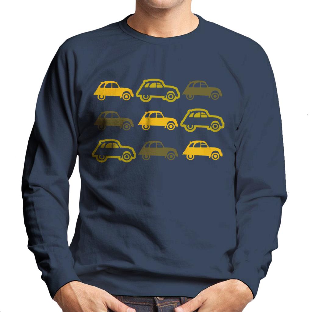 Citroën Vintage 2CV Pattern Men's Sweatshirt-ALL + EVERY