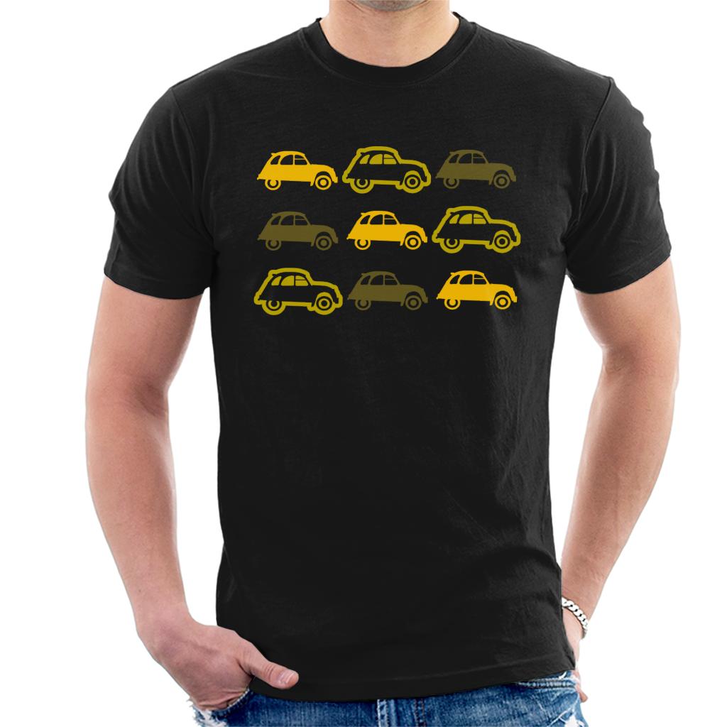 Citroën Vintage 2CV Pattern Men's T-Shirt-ALL + EVERY