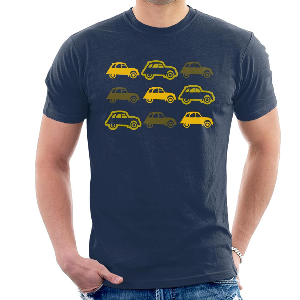 Citroën Vintage 2CV Pattern Men's T-Shirt-ALL + EVERY