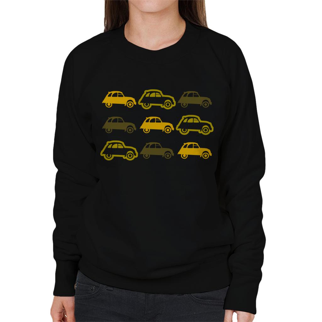 Citroën Vintage 2CV Pattern Women's Sweatshirt-ALL + EVERY