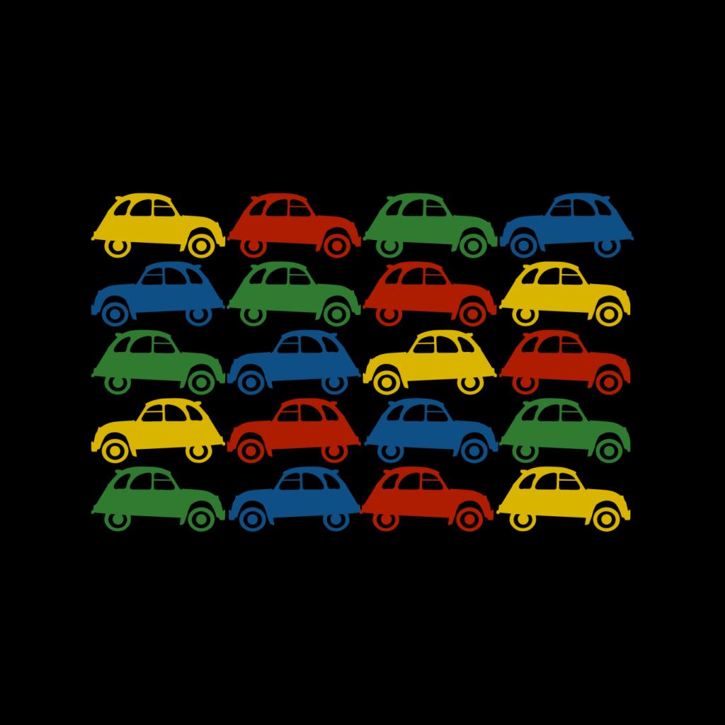 Citroën 2CV Vintage Multi Colour Pattern Men's T-Shirt-ALL + EVERY