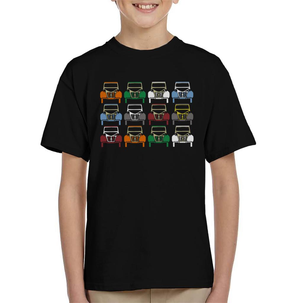 Citroën 2CV Vintage Colour Art Kids T-Shirt-ALL + EVERY