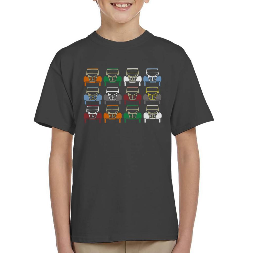 Citroën 2CV Vintage Colour Art Kids T-Shirt-ALL + EVERY